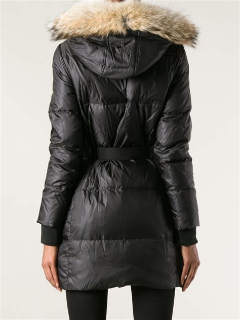 long black coat michael kors|Michael Kors padded coat women's.